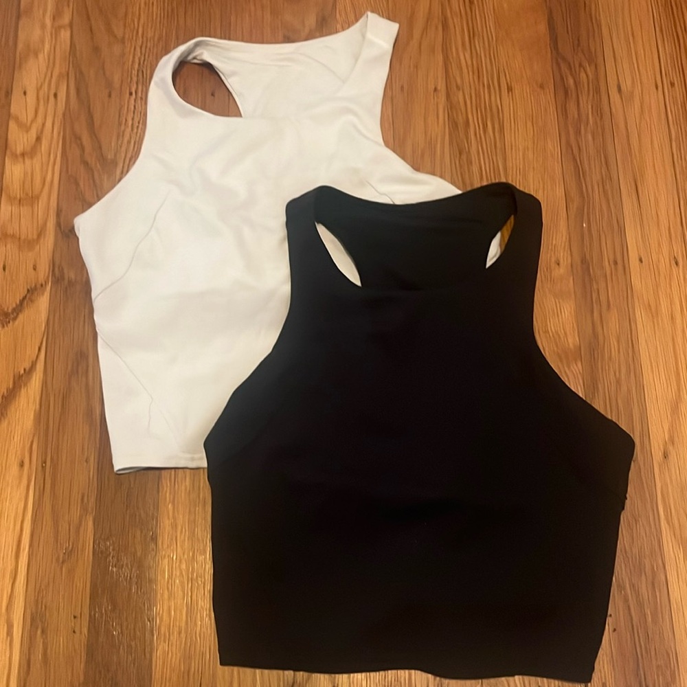 Two medium lululemon tops: wonder train racerback